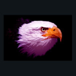 Pop Art Eagles - Kale Eagle Posters Prints<br><div class="desc">Bald Eagle Posters Prints: Amerikaans Eagle Poster - Patriottisch Fearsome Eagle - De kale adelaar is een Noord-Amerikaanse vogel en het nationale symbool van de Verenigde Staten van Amerika.</div>
