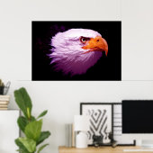 Pop Art Eagles - Kale Eagle Posters Prints (Thuiskantoor)