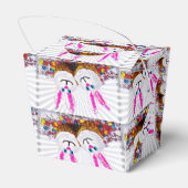 Pop Art Easter Bunny Cupcakes Bedankdoosjes (Achterkant)