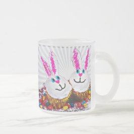 Pop Art Easter Bunny Cupcakes Matglas Koffiemok