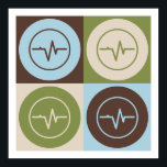 Pop Art EEG Poster<br><div class="desc">Pop Art EEG. Geniet van dit leuke ontwerp met je hobby,  beroep of obsessie voor geweldige t-shirts,  stickers en nog veel meer. Ze maken ook geweldige cadeautjes!</div>