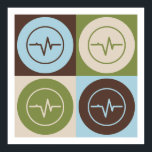 Pop Art EEG Poster<br><div class="desc">Pop Art EEG. Geniet van dit leuke ontwerp met je hobby,  beroep of obsessie voor geweldige t-shirts,  stickers en nog veel meer. Ze maken ook geweldige cadeautjes!</div>