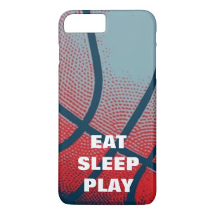 Pop Art Eet Slaap Speel Basketbal Motivatie iPhone 8/7 Plus Hoesje