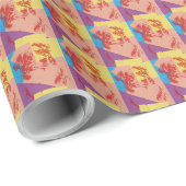 Pop Art Effect Australian Shepherd / Hondenliefheb Cadeaupapier (Rol Hoek)