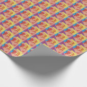 Pop Art Effect Australian Shepherd / Hondenliefheb Cadeaupapier (Hoek)