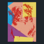 Pop Art Effect Australian Shepherd / Hondenliefheb Poster<br><div class="desc">Pop Art Effect Australian Shepherd. Eenvoudig retro pop art effect Australisch Shepherd-ontwerp met rood als voorgrondkleur en met geel,  blauw roze en paars als achtergrondkleuren. Dit kunstwerk is een geweldig cadeau voor hondenliefhebbers of iedereen die van Australian Shepherd houdt.</div>