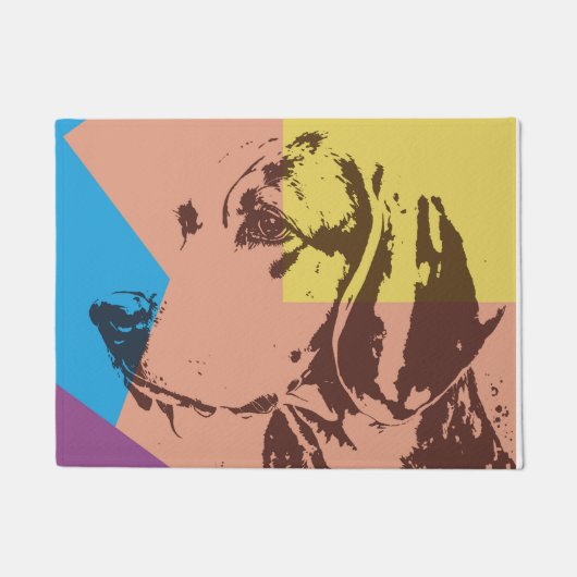 Pop Art Effect Beagle Deurmat (Voorkant)