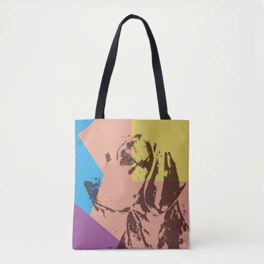 Pop Art Effect Beagle Tote Bag (Voorkant)