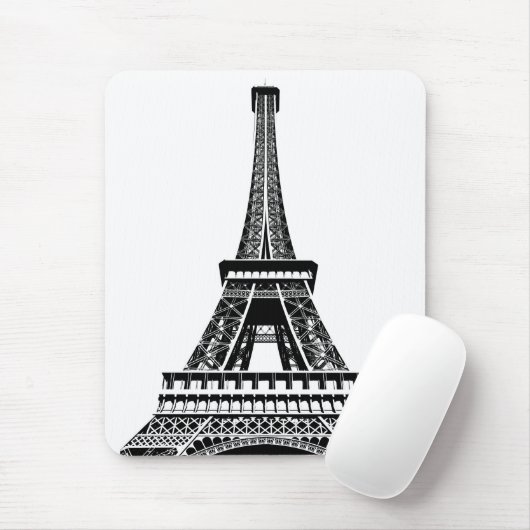 Pop Art Eiffel Tower Paris Sjabloon Frankrijk Muismat (Met muis)