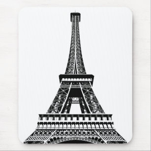 Pop Art Eiffel Tower Paris Sjabloon Frankrijk Muismat