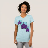 Pop Art Eiffel Tower T-shirt (Voorkant volledig)