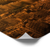 Pop Art Eiffeltoren Paris Europe Travel Poster (Hoek)