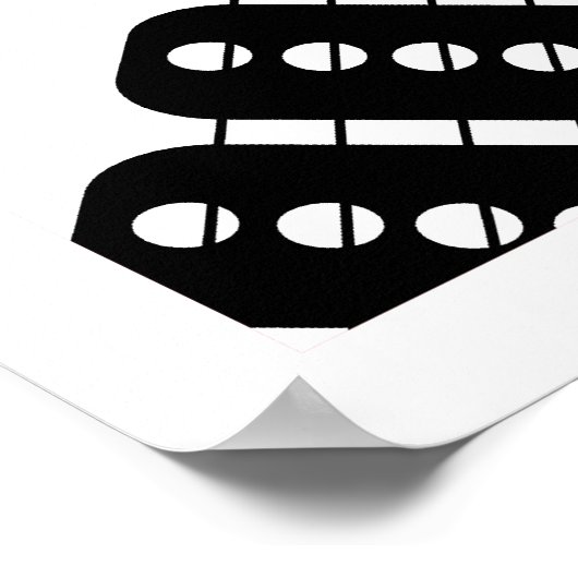 Pop Art Electric Guitar Poster (Hoek)