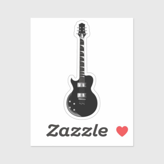 Pop Art Electric Guitar Sticker (Vel)