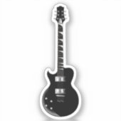 Pop Art Electric Guitar Sticker (Voorkant)
