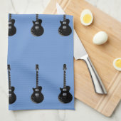 Pop Art Electric Guitar Theedoek (Quarter Fold)