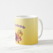 Pop Art Electric Poodle Dog Coffee Mug Koffiemok (Voorkant rechts)