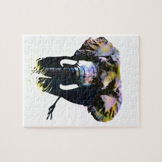 Pop Art Elephant - Animals Art Legpuzzel (Horizontaal)