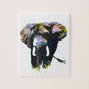 Pop Art Elephant - Animals Art Legpuzzel