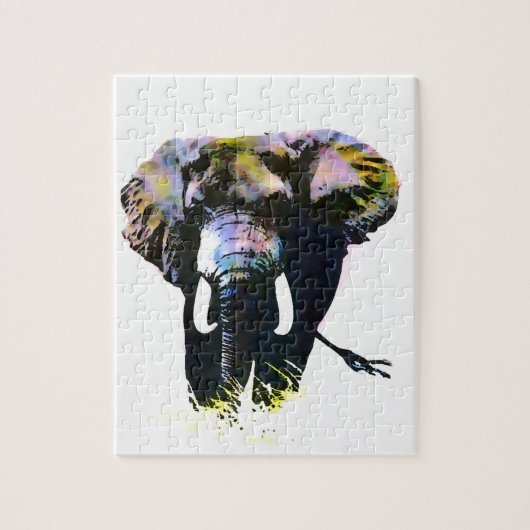Pop Art Elephant - Animals Art Legpuzzel (Verticaal)