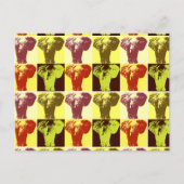 Pop Art Elephant Briefkaart (Voorkant)