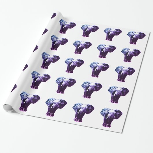 Pop Art Elephant Cadeaupapier (Uitgerold)