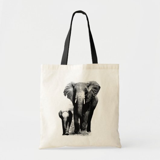 Pop Art Elephant Family Mam Baby Tote Bag (Voorkant)