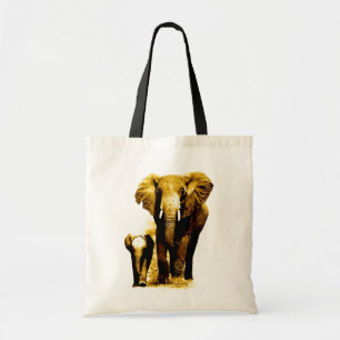 Pop Art Elephant Family Mam Baby Tote Bag