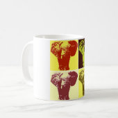 Pop Art Elephant Koffiemok (Voorkant links)