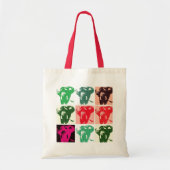 Pop Art Elephant Retro Tote Bag (Voorkant)