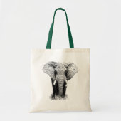 Pop Art Elephant Retro Tote Bag (Voorkant)