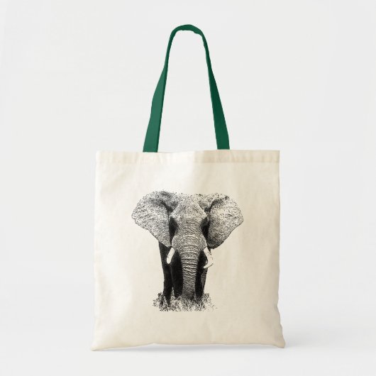 Pop Art Elephant Retro Tote Bag (Voorkant)