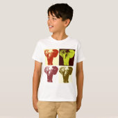 Pop Art Elephant T-shirt (Voorkant volledig)