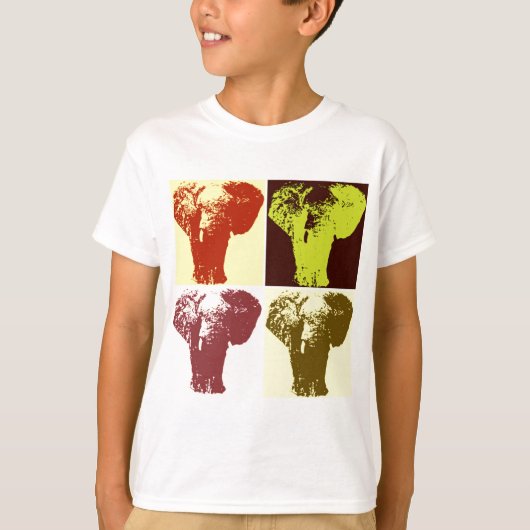 Pop Art Elephant T-shirt (Voorkant)