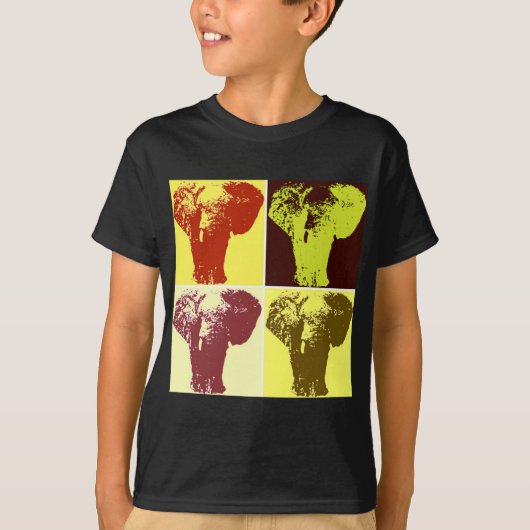 Pop Art Elephant T-shirt (Voorkant)