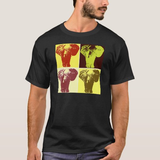 Pop Art Elephant T-shirt (Voorkant)