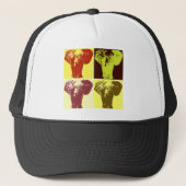 Pop Art Elephant Trucker Pet (Voorkant)