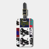 Pop Art Elephants Bagagelabel (Voorkant verticaal)