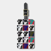 Pop Art Elephants Bagagelabel (Voorkant verticaal)