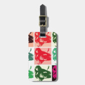 Pop Art Elephants Bagagelabel (Voorkant verticaal)