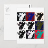 Pop Art Elephants Briefkaart (Voorkant / Achterkant)