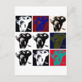 Pop Art Elephants Briefkaart (Voorkant)