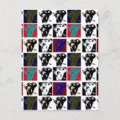 Pop Art Elephants Briefkaart (Voorkant)