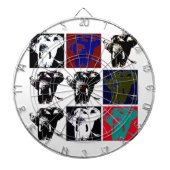Pop Art Elephants Dartbord (Voorkant)
