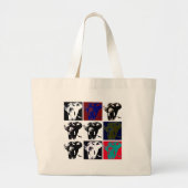 Pop Art Elephants Grote Tote Bag (Voorkant)