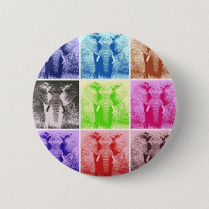 Pop Art Elephants Ronde Button 5,7 Cm
