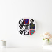 Pop Art Elephants Ronde Klok (Huis)