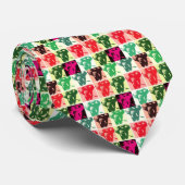 Pop Art Elephants Stropdas (Opgerold)