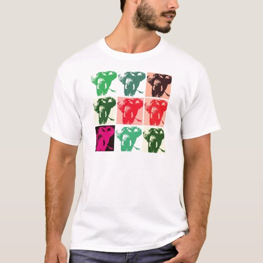 Pop Art Elephants T-shirt (Voorkant)