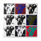 Pop Art Elephants Tegeltje (Voorkant)